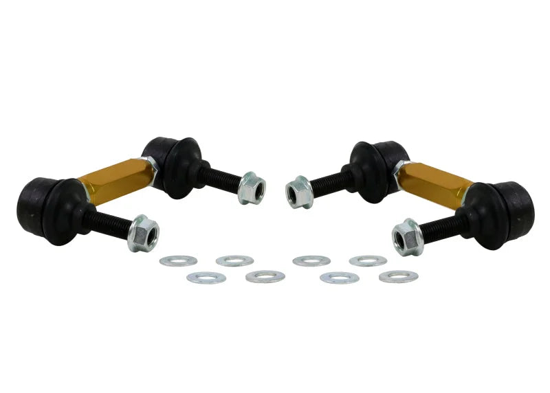 Whiteline 03-06 Nissan 350z Z33 Rear Swaybar link kit-Adjustable Ball End Links - Detail View