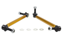 Load image into Gallery viewer, Whiteline 05+ Mustang Coupe 8cyl (Inc Shelby GT/ GT500) Front Swaybar Link Kit H/Duty Adj Steel Ball - Installation View