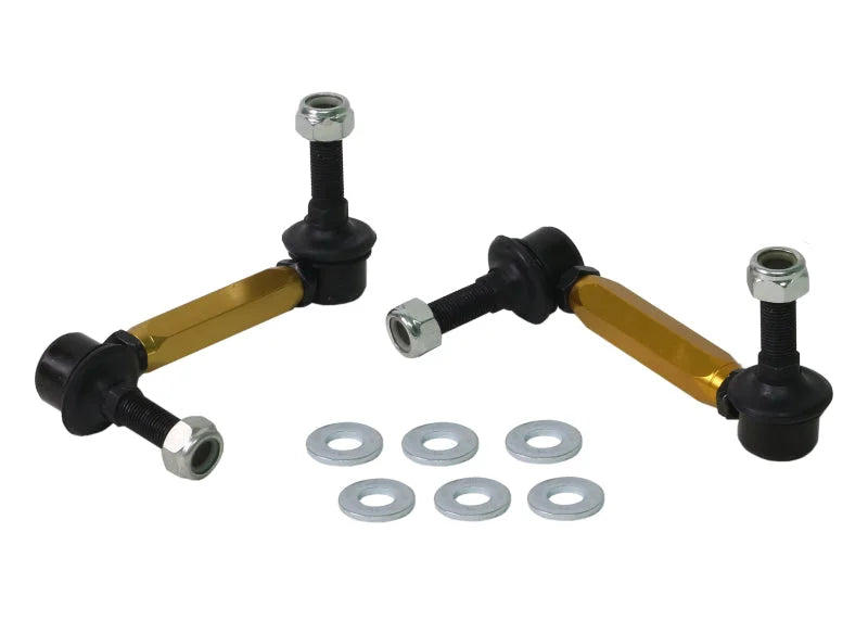 Whiteline 06-09 Toyota FJ Cruiser GSJ10 / 09+ GSJ15 Front Adjustable Heavy Duty Sway Bar Link Kit - Side View