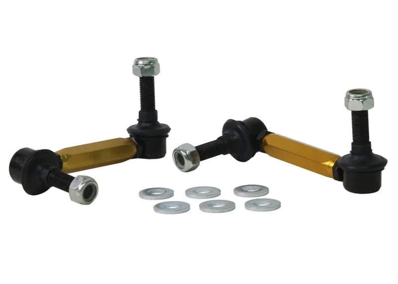 Whiteline 06-09 Toyota FJ Cruiser GSJ10 / 09+ GSJ15 Front Adjustable Heavy Duty Sway Bar Link Kit - Detail View