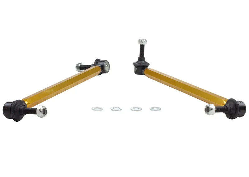 Whiteline 06/05+ Ford Focus LS / 05/09+ Mazda 3 BK Front Swaybar Link Kit H/Duty Adj Steel Ball - Back View
