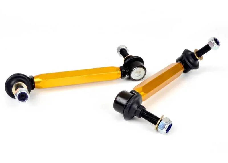 Whiteline 07+ Nissan Skyline R35 GT-R Rear Swaybar link kit h/duty-adjustable steel ball - Back View