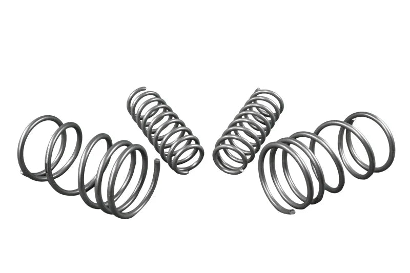 Whiteline 08-16 Mitsubishi Lancer Performance Lowering Springs - Side View
