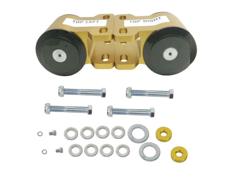 Whiteline 08+ Ford Focus / 04-09 Mazda 3 Front Anti-Lift/Caster - C/A Lower Inner Rear Bushing - Side View