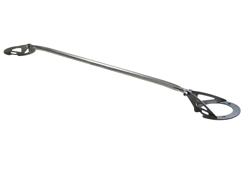 Whiteline 09-12 Subaru Legacy (Incl. GT/2.5GT) Front Adjustable Strut Tower Bar - Side View
