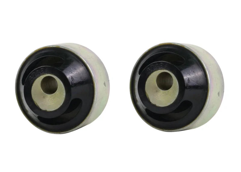 Whiteline 09+ Ford Fiesta / 09+ Mazda 2DE Front Caster Correction C/A L/I Rear Bushing - Back View
