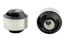 Load image into Gallery viewer, Whiteline 09+ Ford Fiesta / 09+ Mazda 2DE Front Caster Correction C/A L/I Rear Bushing - Installation View