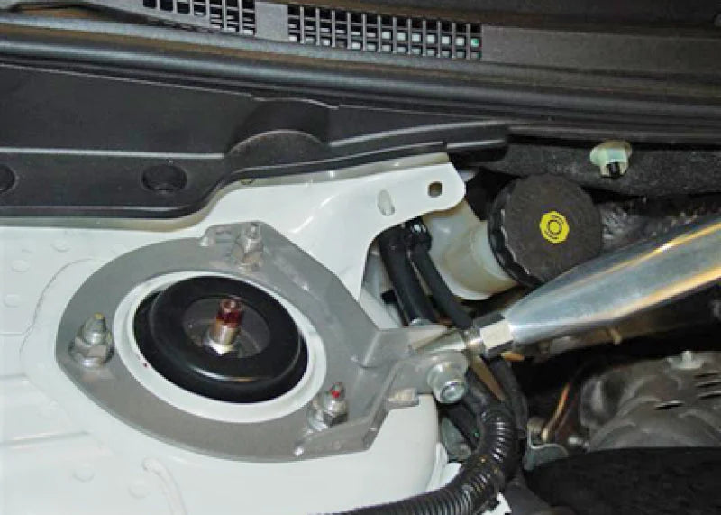 Whiteline 09+ Lancer Ralliart Front adjustable strut tower brace - Back View