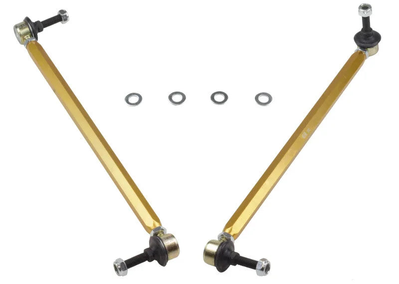 Whiteline 10+ Chevy Camaro FR Coupe Front Sway Bar - Link Assy H/D Adj Steel Ball (380mm C to C) - Side View