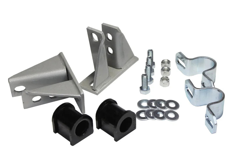 Whiteline 1/12/97 Mitsubishi Evo IV/V/VI/1/02-6/08 Evo VII/VIII/IX Rear 24mm HD Sway Bar Mount Kit - Side View