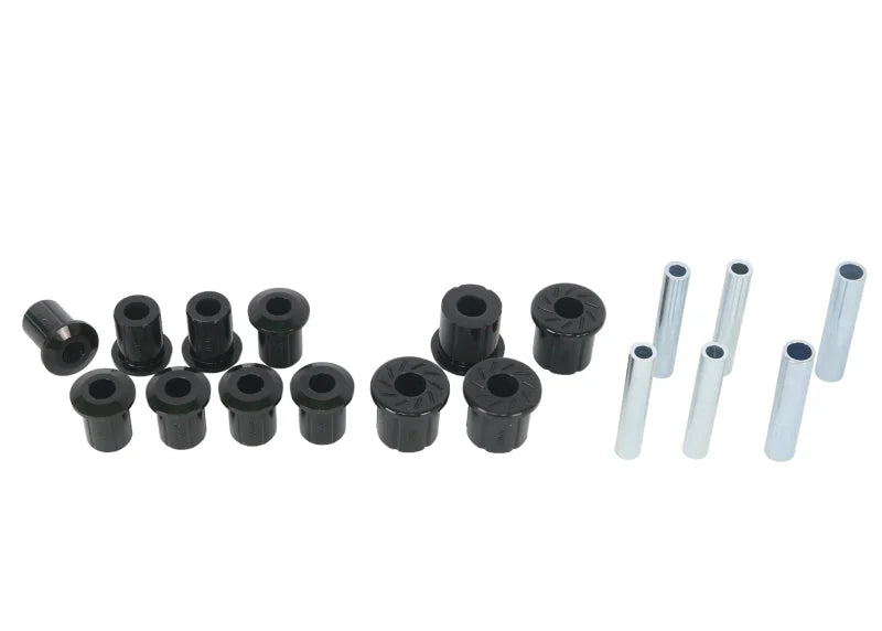 Whiteline 1971-1974 Chevrolet Blazer Front Leaf Spring Bushings - for use w/ Stock Springs - Side View