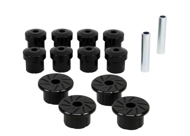 Whiteline 1972-1977 Pontiac Ventura Rear Leaf Spring & Shackle Bushings - Installation View
