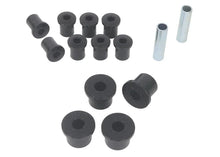 Load image into Gallery viewer, Whiteline 1981-1985 Jeep Scrambler Rear Leaf Spring &amp; Shackle Bushings - Installation View