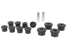 Load image into Gallery viewer, Whiteline 1986-1995 Suzuki Samurai Front Leaf Spring Eye And Shackle Bushings - Main Product View