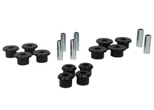Load image into Gallery viewer, Whiteline 1999-2018 Chevrolet Silverado 1500 Spring - Eye Front/Rear And Shackle Bushing - Main Product View