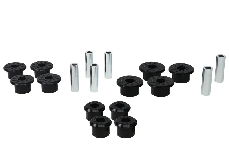 Whiteline 1999-2018 Chevrolet Silverado 1500 Spring - Eye Front/Rear And Shackle Bushing - Side View