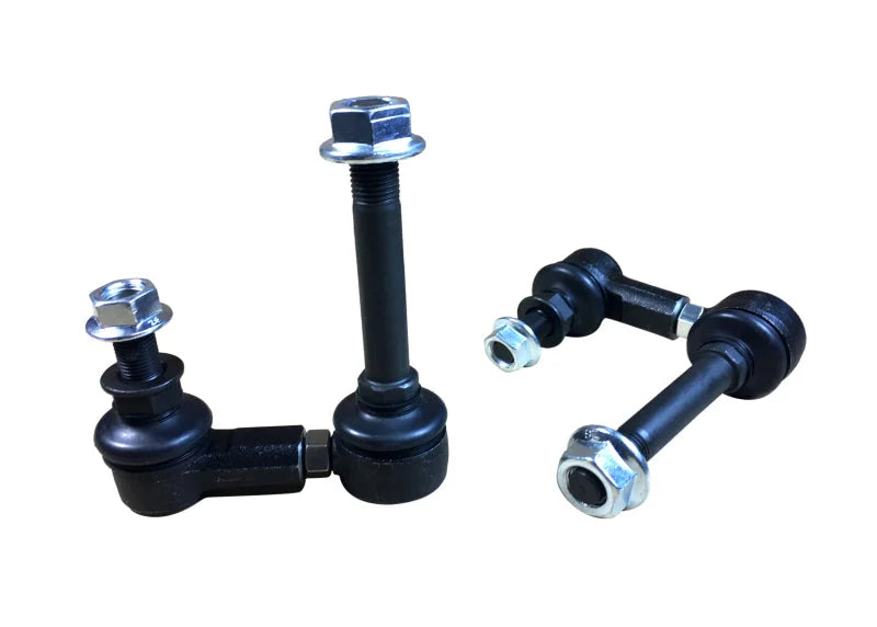 Whiteline 2008+ Nissan 370Z Z34 / 2008+ Infiniti G37 Front Swaybar Link Kit - Adj Ball End Links - Side View