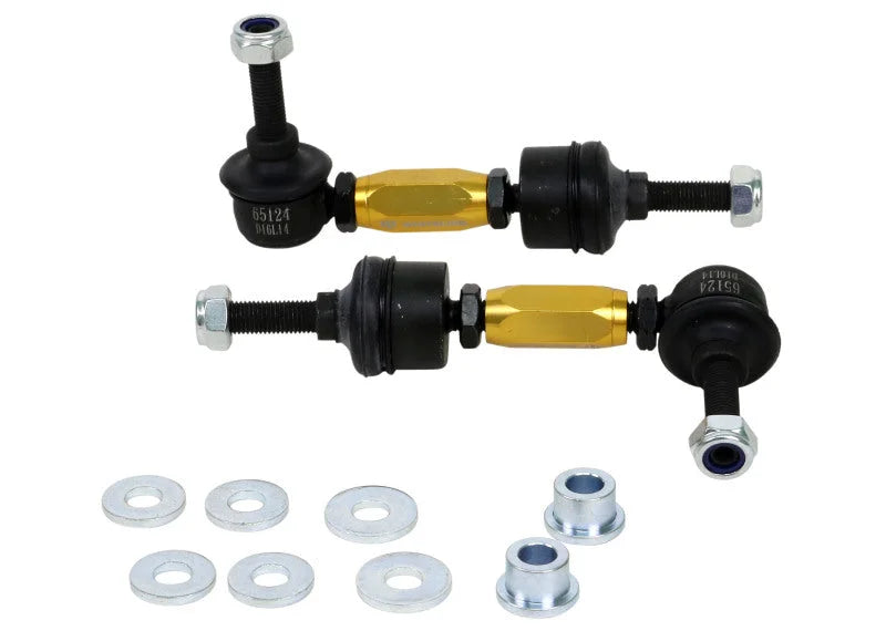 Whiteline 2012+ Ford Focus ST Rear Adjustable Heavy Duty Sway Bar Link Kit - Side View