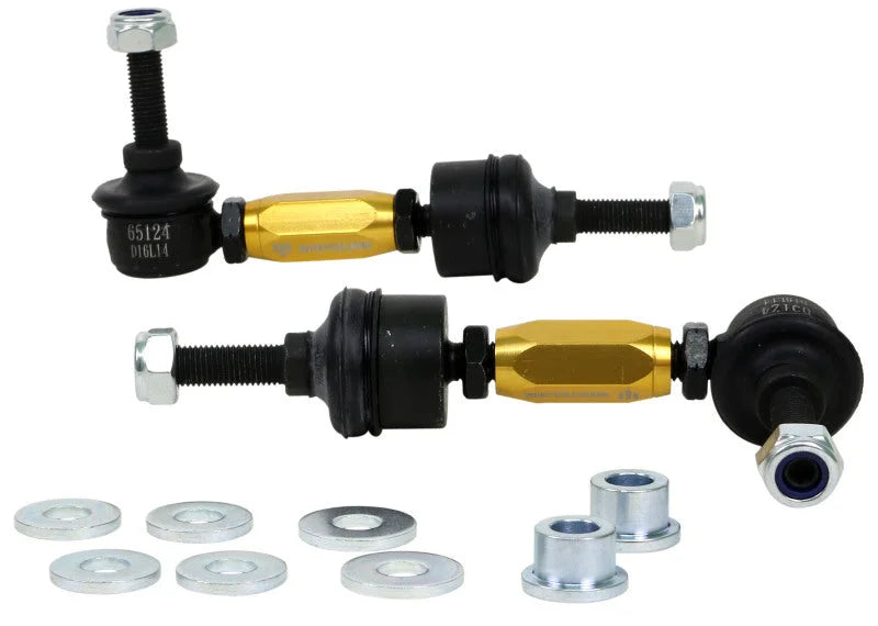 Whiteline 2012+ Ford Focus ST Rear Adjustable Heavy Duty Sway Bar Link Kit - Detail View