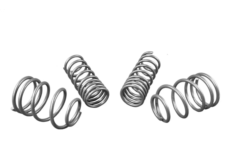 Whiteline 2016+ Ford Focus RS MK3 Front + Rear Performance Lowering Springs (Lowers 25mm) - Side View