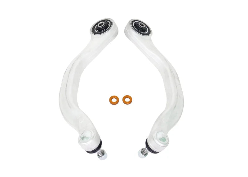 Whiteline 2017+ Tesla Model 3 Front Lower Compliance Control Arm Set (w/ ALK) - Side View