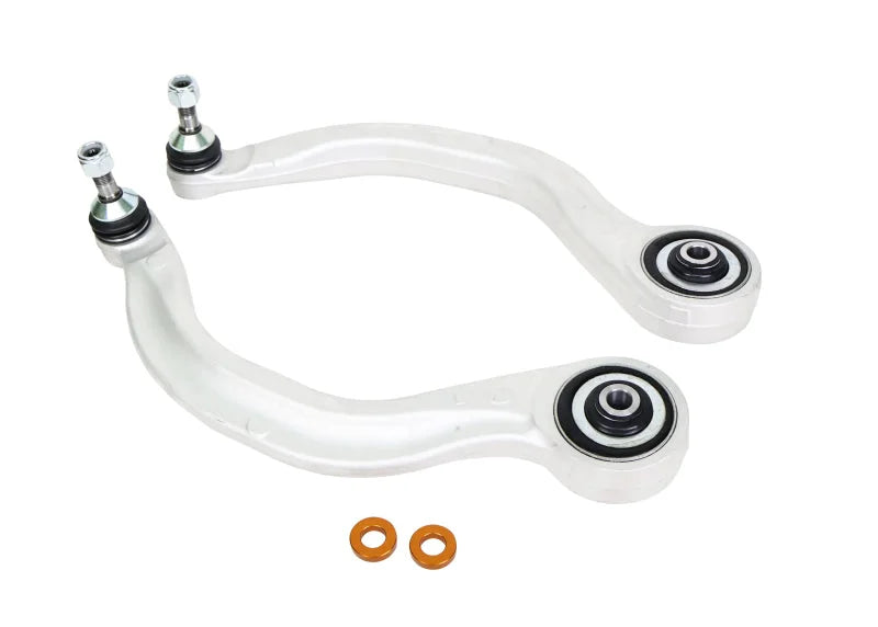 Whiteline 2017+ Tesla Model 3 Front Lower Compliance Control Arm Set (w/ ALK) - Back View