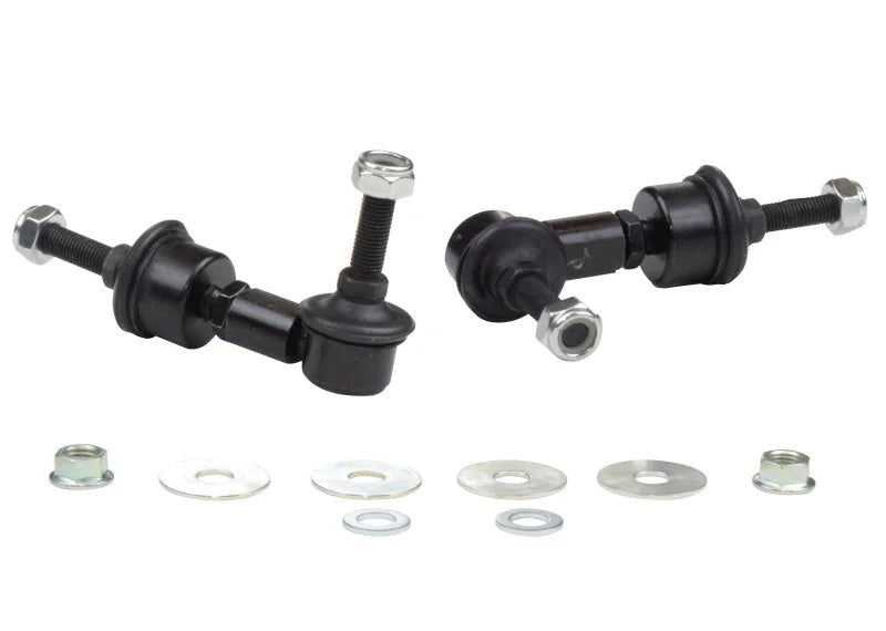 Whiteline 5/05+ Ford Focus / 04+ Mazda 3 BK Rear Swaybar Link Kit H/Duty Adj Steel Ball - Detail View