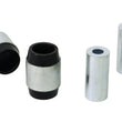 Load image into Gallery viewer, Whiteline 8/11+ BMW 1 Series / 3/11+ 3 Series Rear Lower Control Arm Lower Front Inner Bushing Kit - Side View