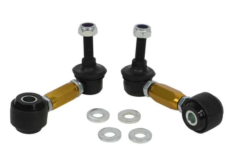 Whiteline 90-97 Mazda Miata Adjustable Front Sway Bar Links - Side View