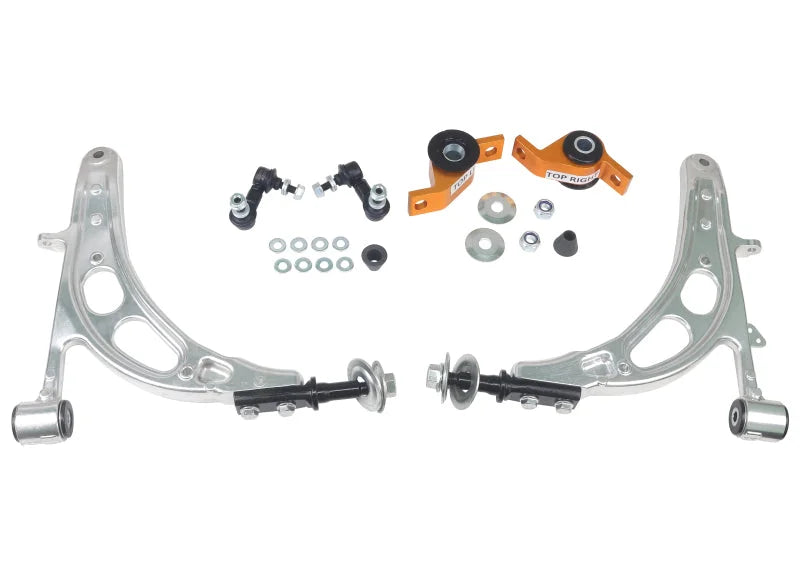 Whiteline 93-07 Subarau Impreza  Front Lower Street Performance Alloy Control Arm Kit - Installation View
