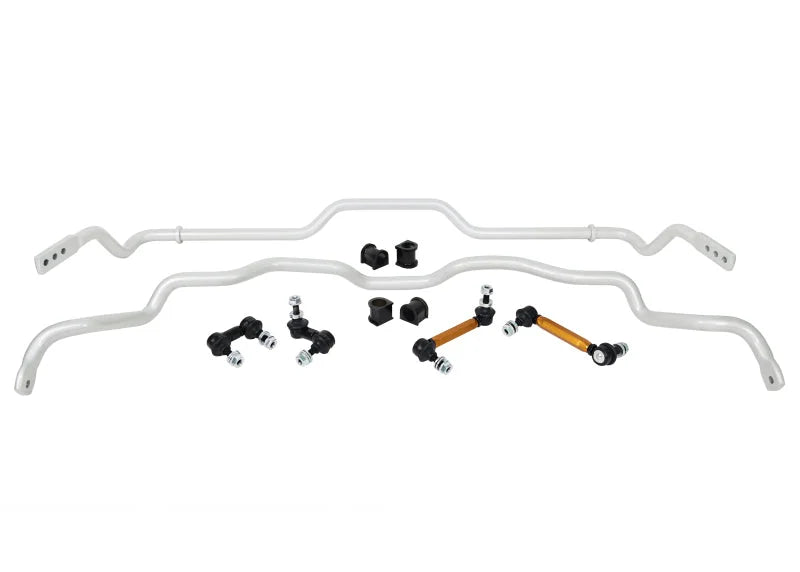 Whiteline 96-01 Mitsubishi Lancer Evolution IV/V/VI AWD Anti Sway Bar Front and Rear Vehicle Kit - Installation View