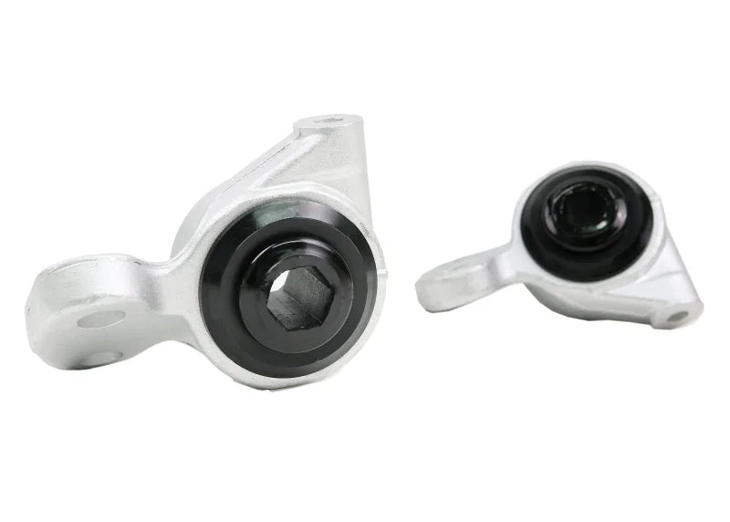 Whiteline Plus 01-06 BMW E46 M3 Front Control Arm Lower Inner Rear Bushing Set - Installation View