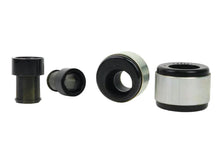 Load image into Gallery viewer, Whiteline Plus 10/01-05 BMW 3 Series E46 Frt Control Arm - Lwr Inr Rear Bushing Caster Correction - Installation View