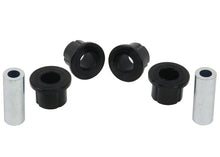 Load image into Gallery viewer, Whiteline Plus 12/05+ Nissan Frontier/XTerra Rear Spring - Eye Front Bushing - Side View