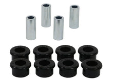 Load image into Gallery viewer, Whiteline Plus 1/90-02 Nissan Skyline Rear Radius Arm - Upper Inner &amp; Outer Bushing Kit - Side View