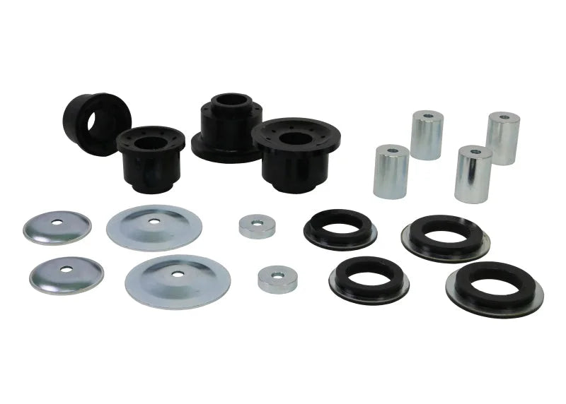Whiteline Plus 3/08+ Dodge Challenger / 11/05+ Charger Rear Crossmember Front/Rear Mount Insert - Side View