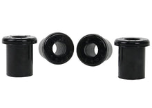 Load image into Gallery viewer, Whiteline Plus 83-01 Mitsubishi Montero Rear Spring - Eye Rear Bushing - Installation View