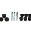 Load image into Gallery viewer, Whiteline Plus 88-00 Honda Civic / 88-9/95 CRX Rear Control Arm - Lower Inner &amp; Outer Bushing Kit - Side View