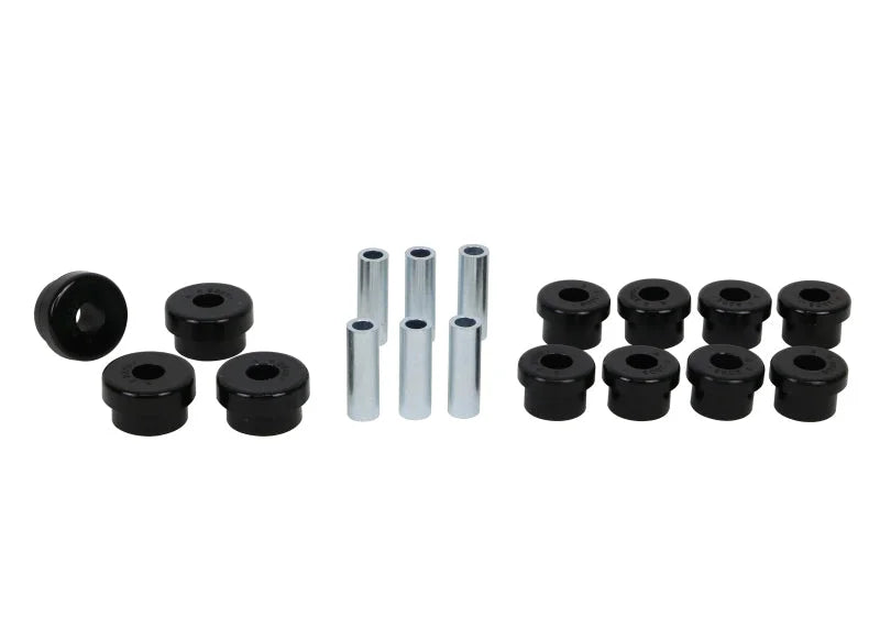 Whiteline Plus 88-00 Honda Civic / 88-9/95 CRX Rear Control Arm - Lower Inner & Outer Bushing Kit - Side View