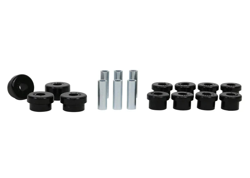 Whiteline Plus 88-00 Honda Civic / 88-9/95 CRX Rear Control Arm - Lower Inner & Outer Bushing Kit - Detail View