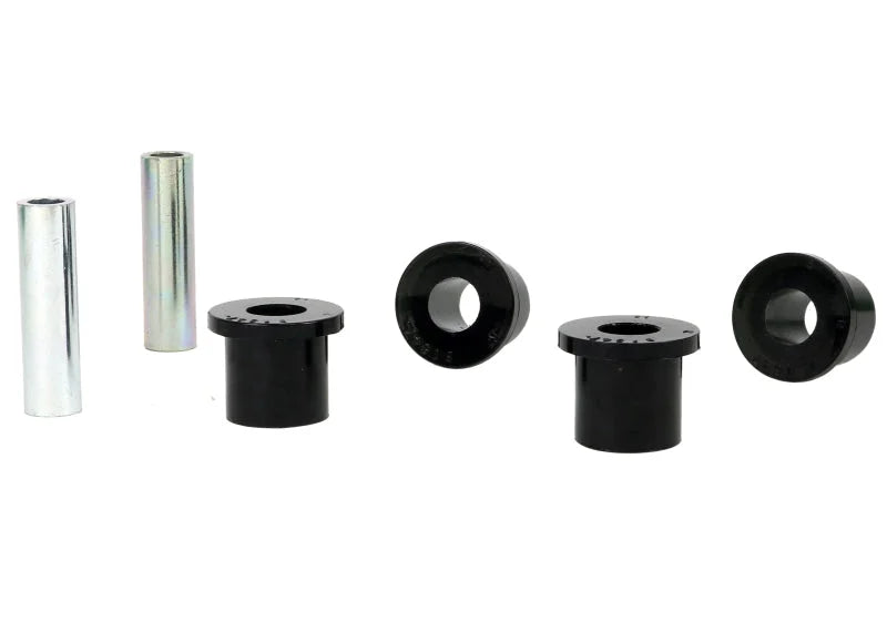 Whiteline Plus 97-05 Nissan Frontier D22 2WD Rear Spring Eye and Shackle Bushing - Main Product View