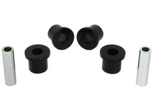 Load image into Gallery viewer, Whiteline Plus 97-05 Nissan Frontier D22 2WD Rear Spring Eye and Shackle Bushing - Side View