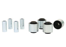 Load image into Gallery viewer, Whiteline Plus 9/89-8/09 Subaru Legacy Rear Control Arm Lower Front Inner &amp; Outer Bushing Kit - Main Product View
