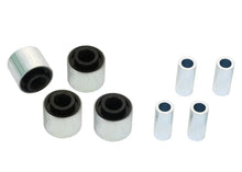 Load image into Gallery viewer, Whiteline Plus 9/89-8/09 Subaru Legacy Rear Control Arm Lower Front Inner &amp; Outer Bushing Kit - Side View
