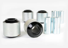 Load image into Gallery viewer, Whiteline Plus BMW 08-11 1 Series / 06-11 3 Series Rear Trailing Arm Lower Front &amp; Rear Bushing - Installation View