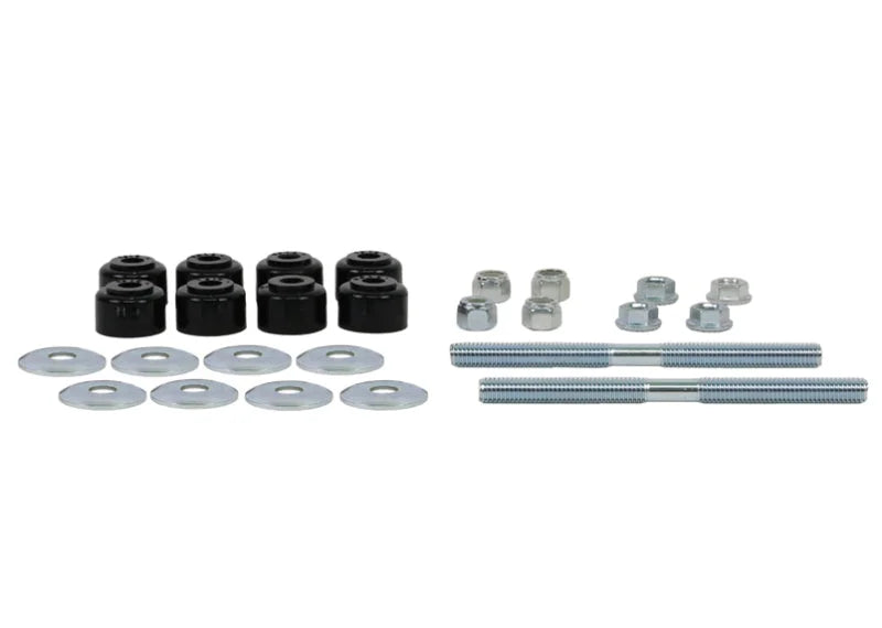 Whiteline Plus Universal Sway Bar Link Threaded Rod w/ Poly Bushes 140mm - Side View