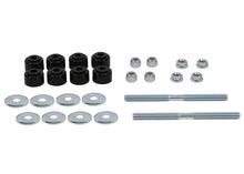 Load image into Gallery viewer, Whiteline Plus Universal Sway Bar Link Threaded Rod w/ Poly Bushes 140mm - Detail View