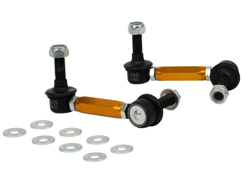 Whiteline Universal Sway Bar Link Assembly Heavy Duty Adjustable Steel Ball 115mm Size - Main Product View