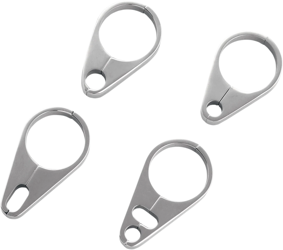 Wild 1 Cable Guide - 1-1/4" - Throttle/Idle - Chrome - Side View