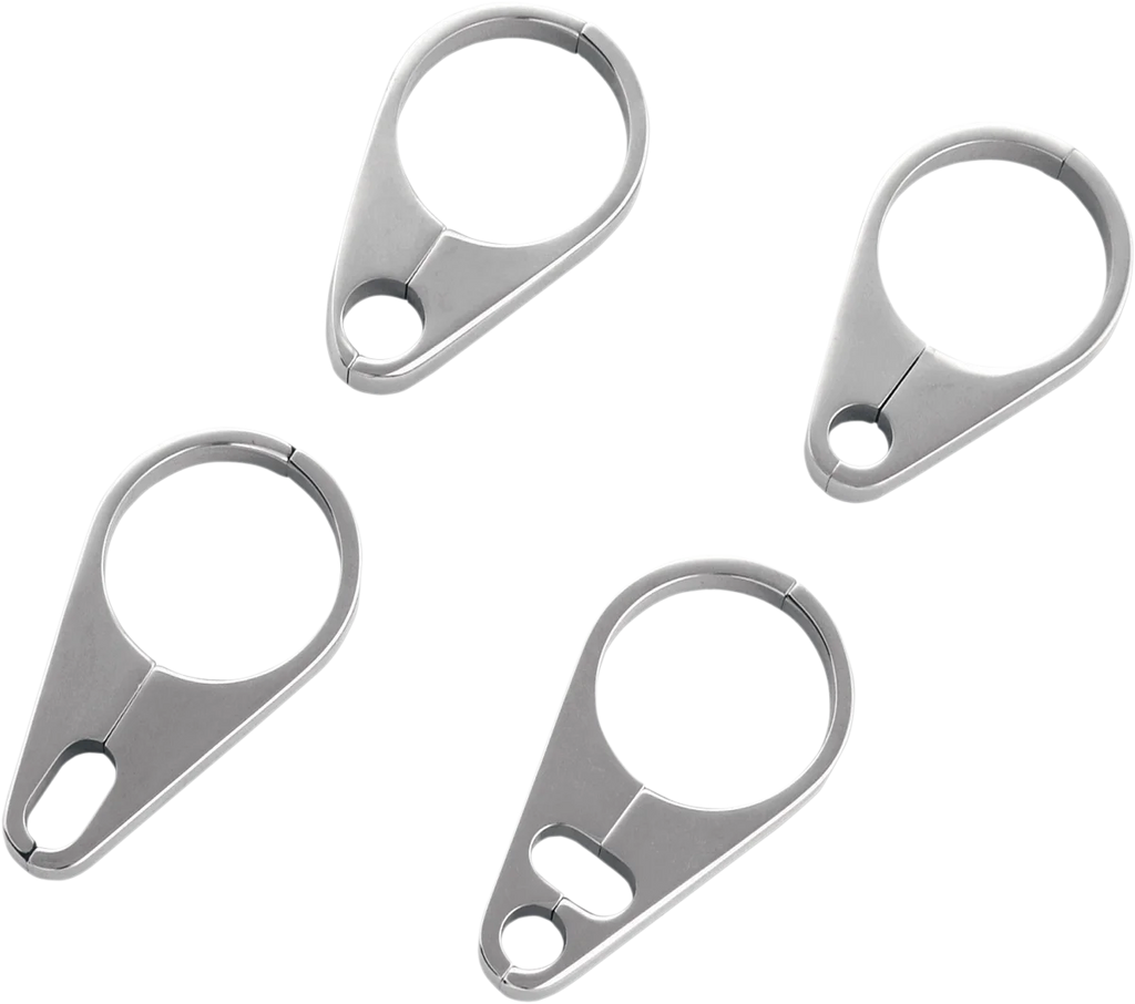 Wild 1 Cable Guide - 1-1/4" - Throttle/Idle - Chrome - Side View